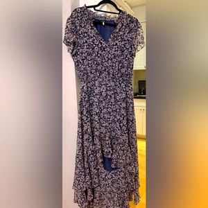 1 STATE floral high low dress- L